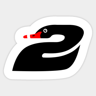 Black Swan 2 Symbol Sticker